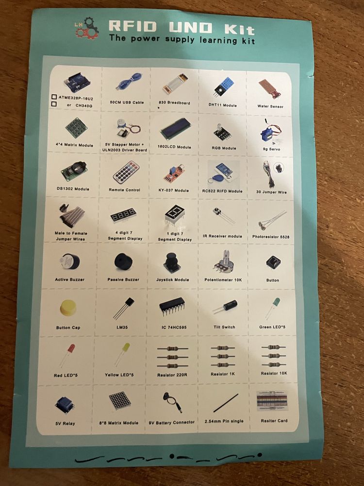Набір Arduino uno rfid kit
