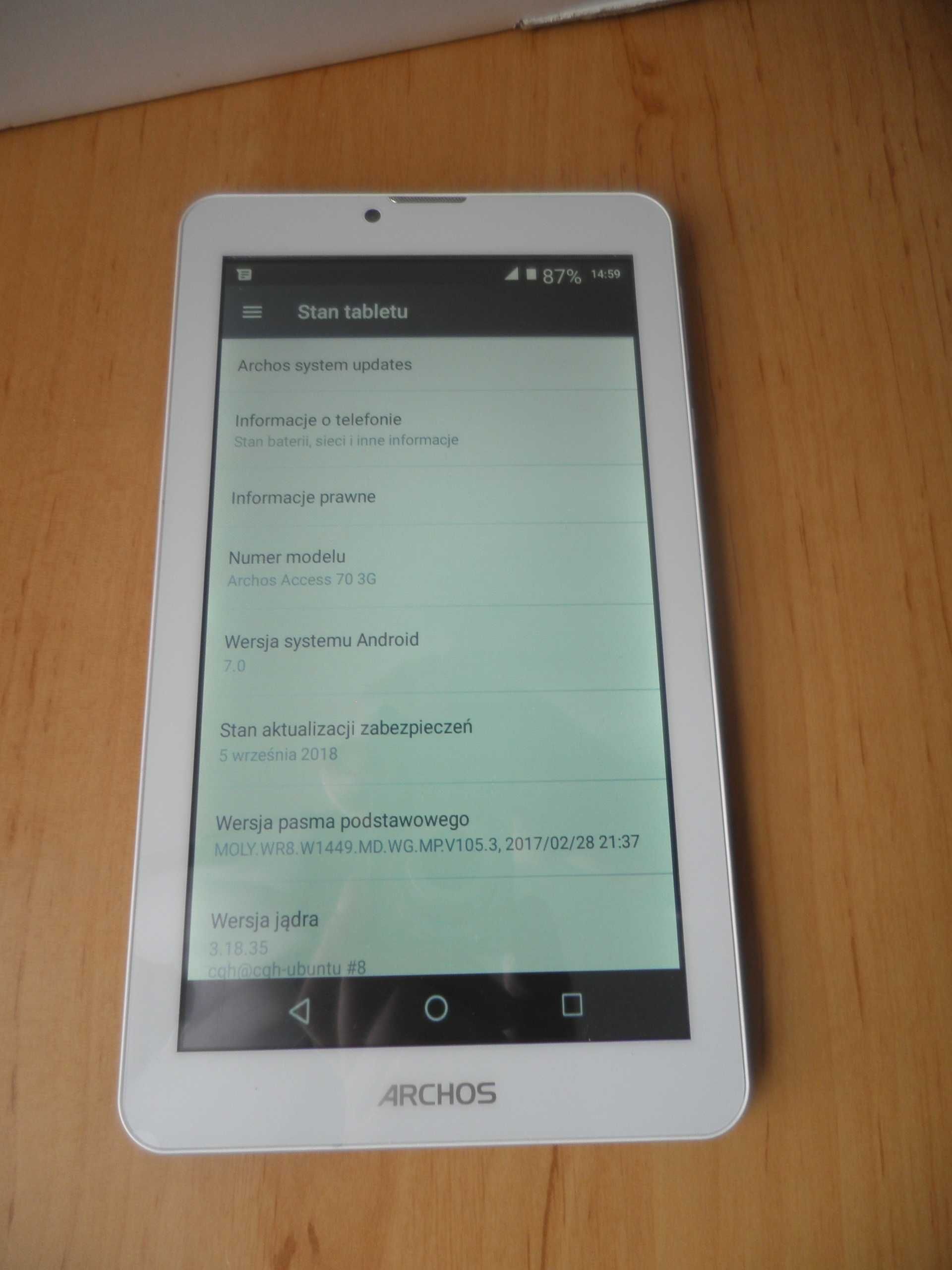 Tablet Archos 70 -3g
