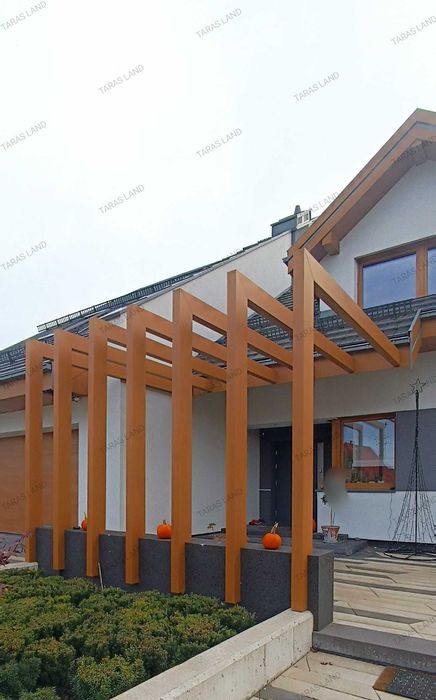 Belka elewacyjna, belka dekoracyjna, pergola, Taras Land