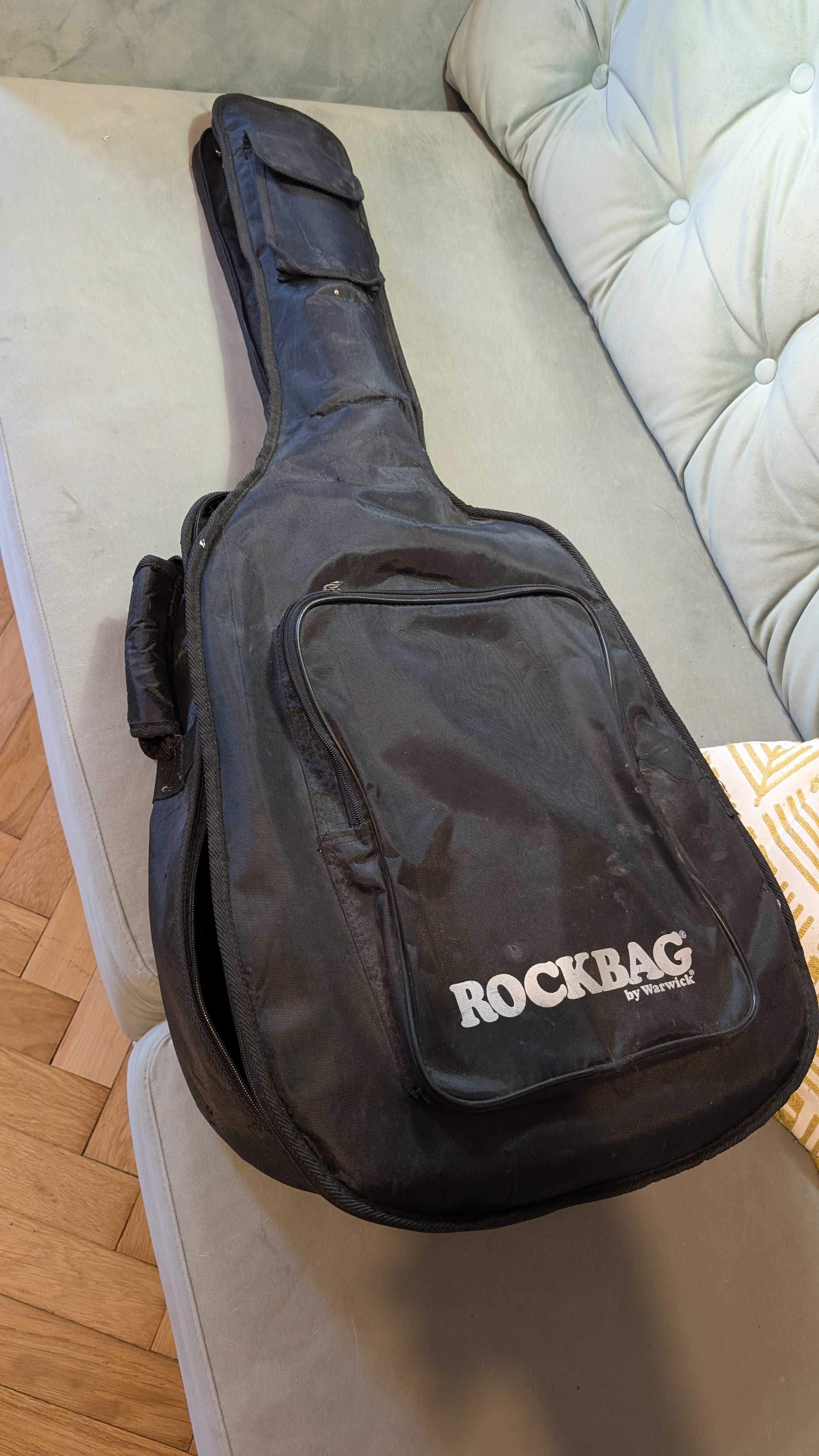 Czarna Gitara Akustyczna Rosario z Pokrowcem - Wygodna, na Start