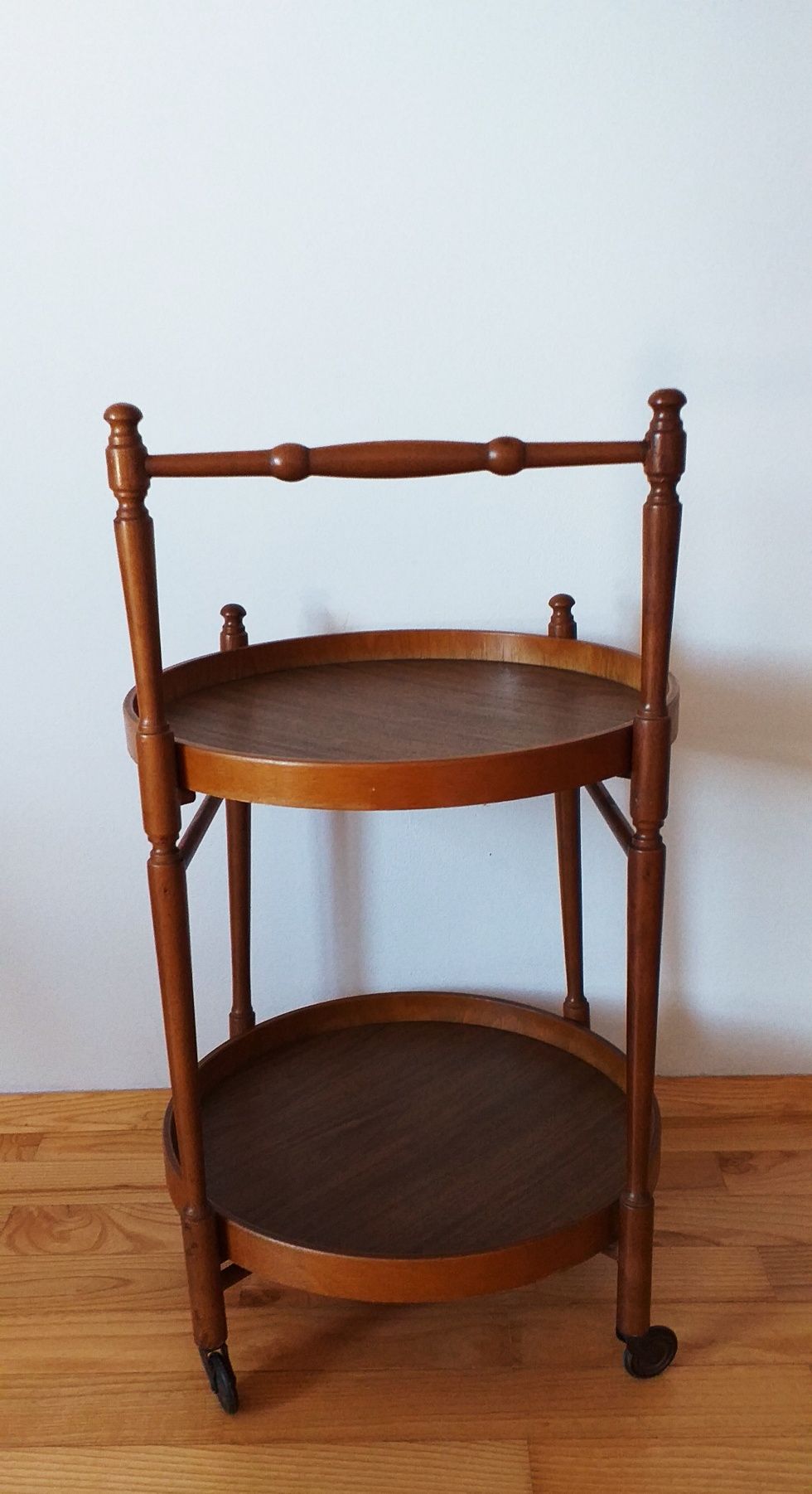 barek mobilny barek teak barek vintage pomocnik wózek retro lata 60te