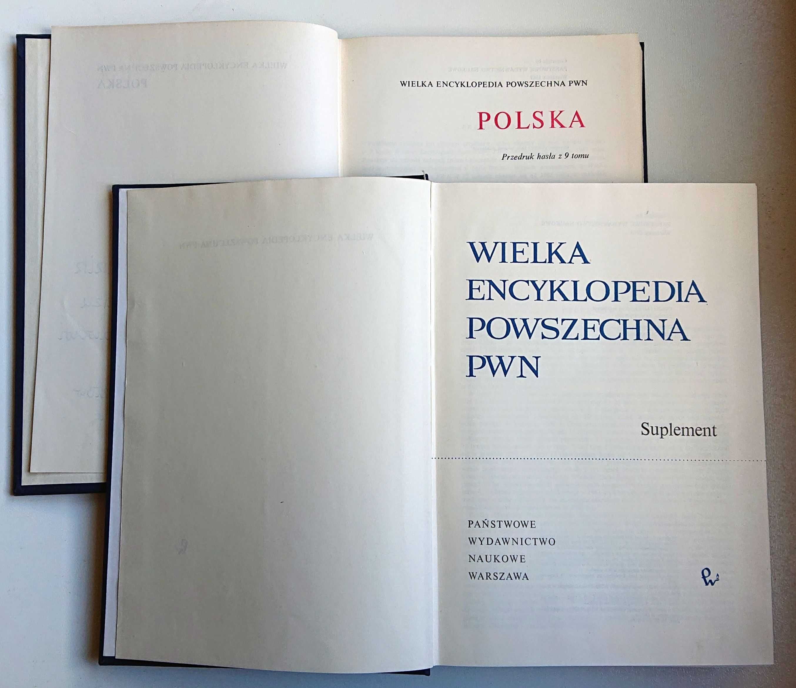 "Wielka encyklopedia powszechna PWN" 12 t. + Suplement + Polska - 1962