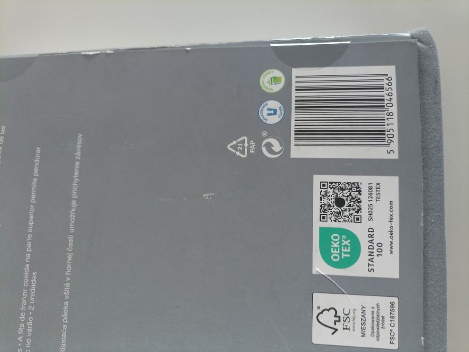 2 zasłony zaciemniające blackout 100% Smukee zestaw dwóch zasłon