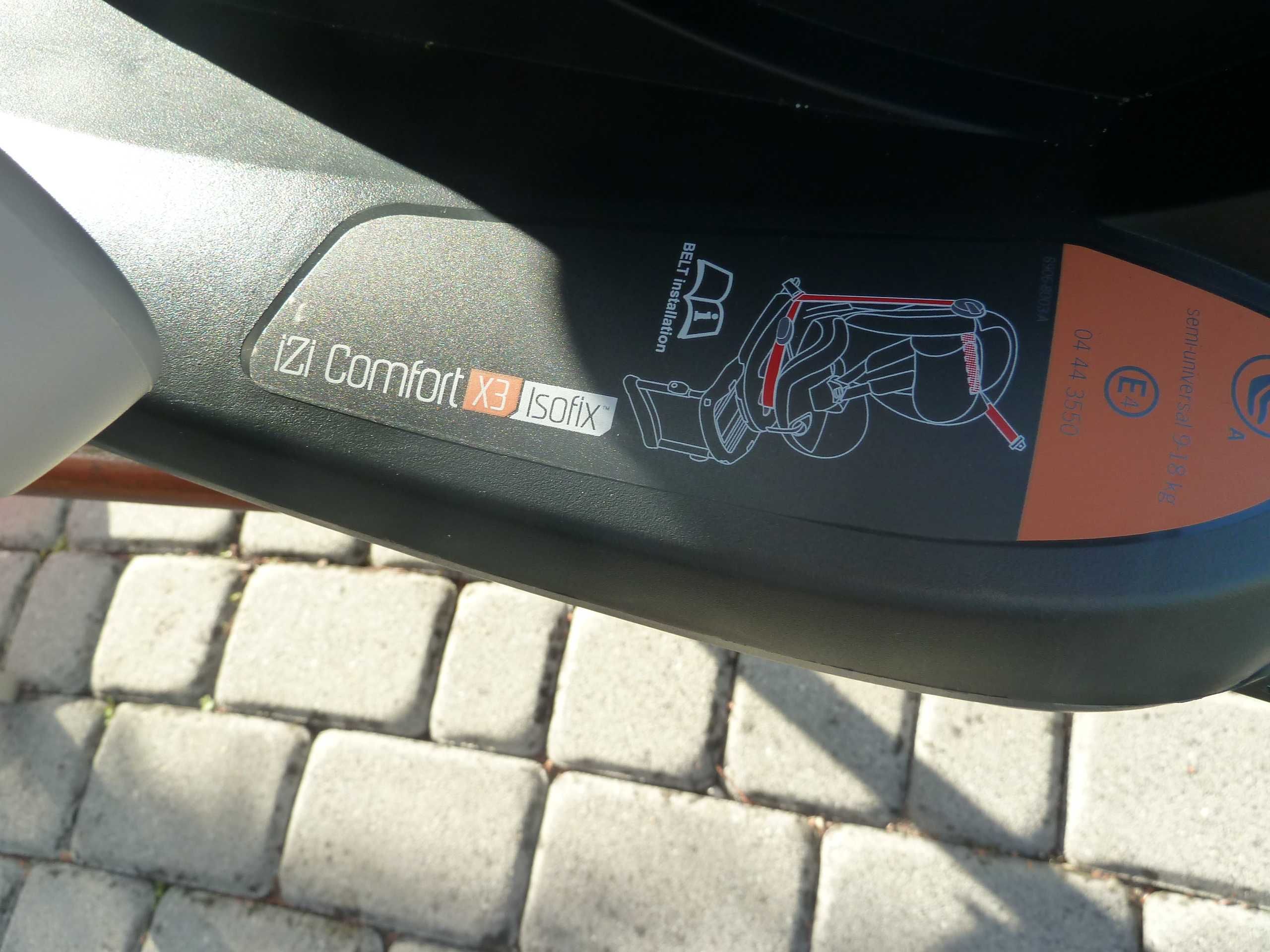Fotelik Be Safe IZI Comfort X3 ( 9-18 kg).