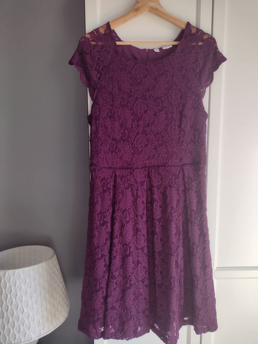 Wyprzedaż 2 sukienka 40 42 koronkowa 44 wesele komunia mama młodego mł