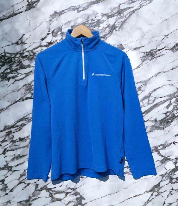 bluza polarowa Peak Performance S M błękitna niebieska męska classic s