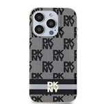 Etui DKNY IML Checkered Mono Pattern & Printed Stripes MagSafe na iPho