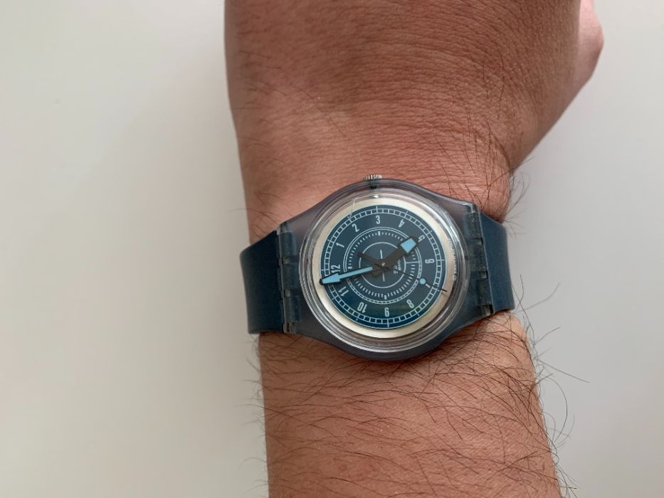 Relógio Swatch Access original azul mate