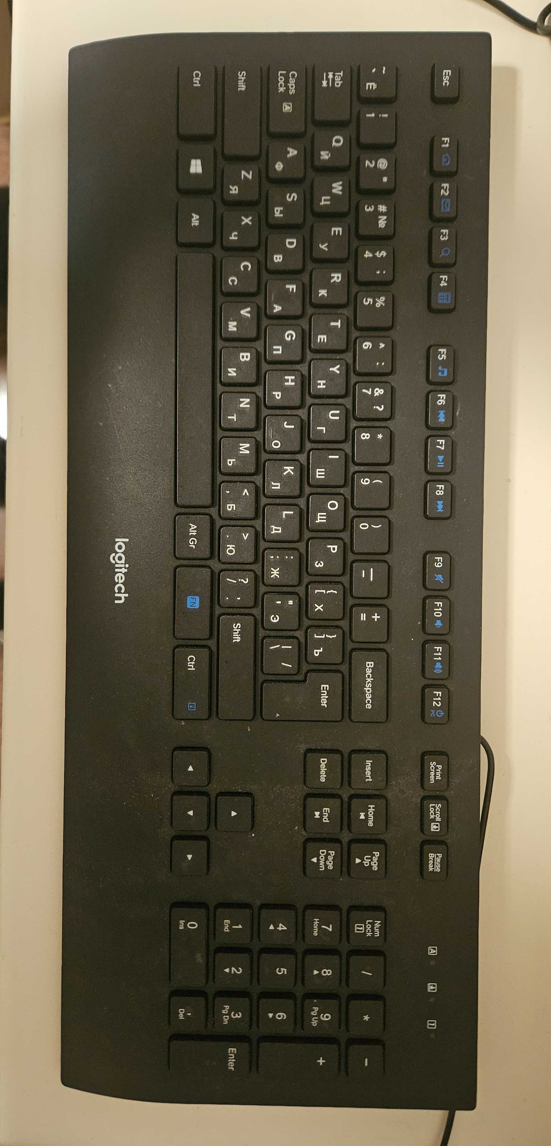Клавіатура до компьютера Logitech K280e USB Black