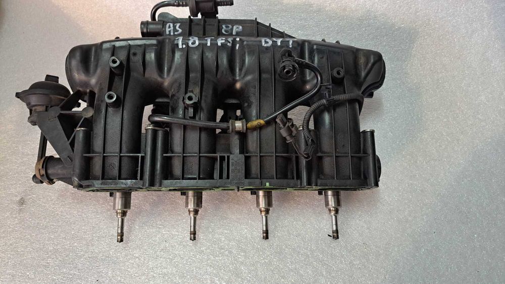 Kolektor ssący wtryski Audi A3 8P 1.8 TFSi BYT kpl