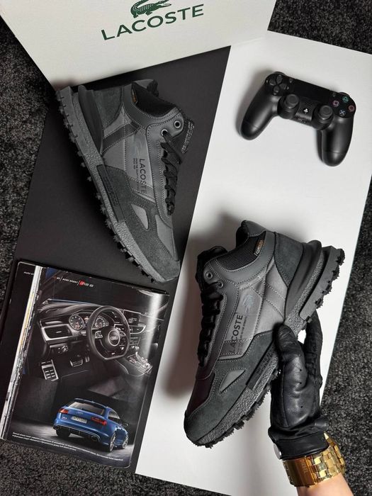 Кросівки чоловічі зимові Lacoste Elite Active High Fur 41-46р на хутрі