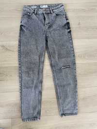 Jeansy szare BERSHKA rozmiar 34