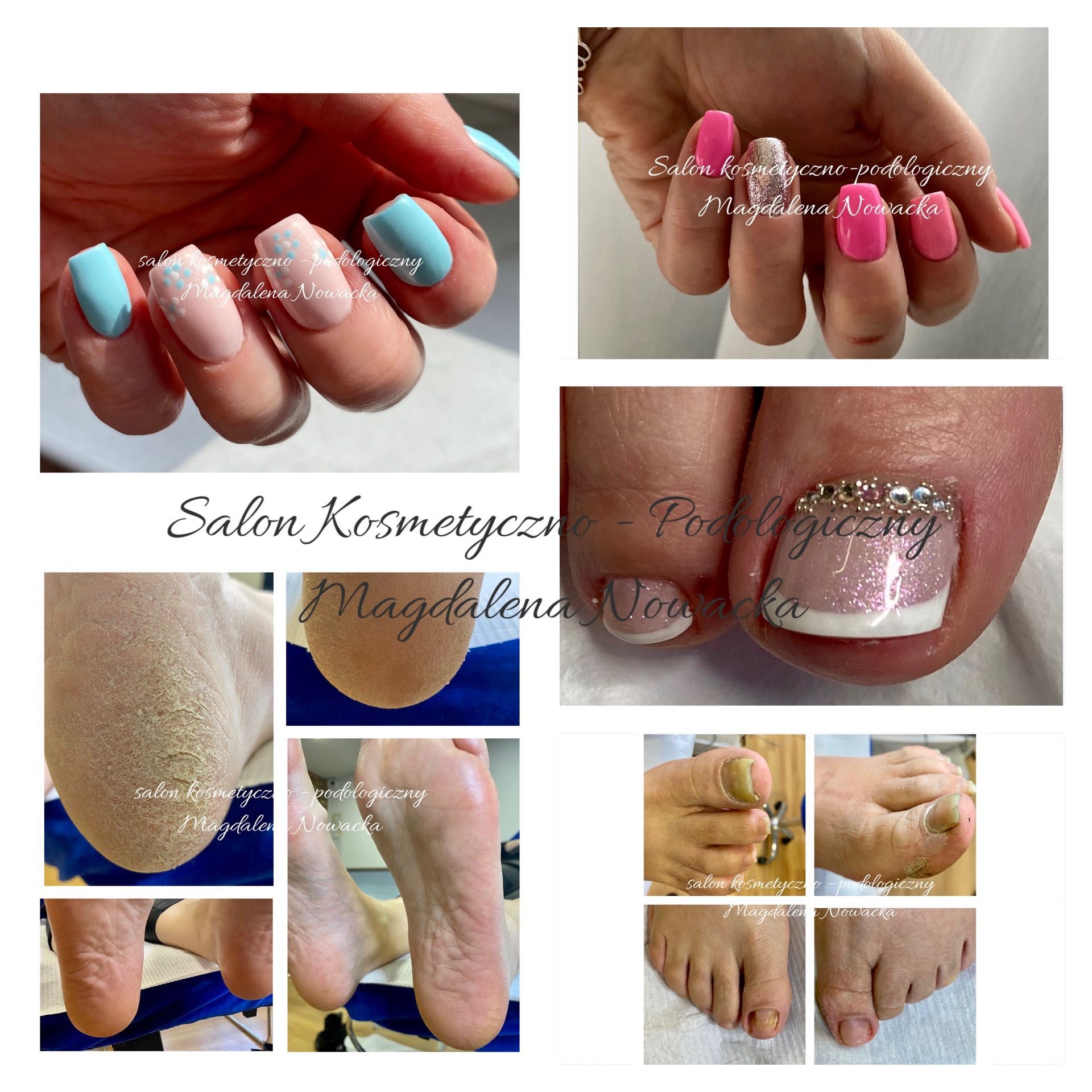 Podologia salon kosmetyczny manicure hybrydowy żelowy pedicure henna