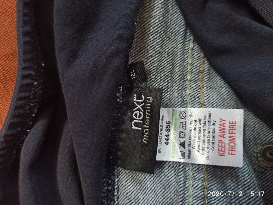Spodnie ciążowe jeans roz 12 (XL)