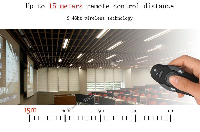 Apontador laser wireless USB para apresentações - PowerPoint