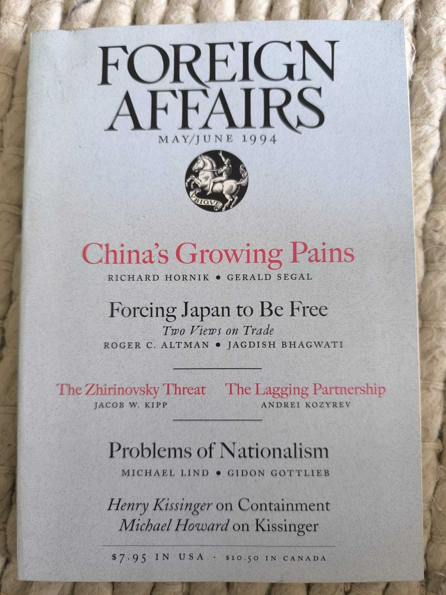 Revista "Foreign Affairs" May/June 1994 Volume 73, Number 3