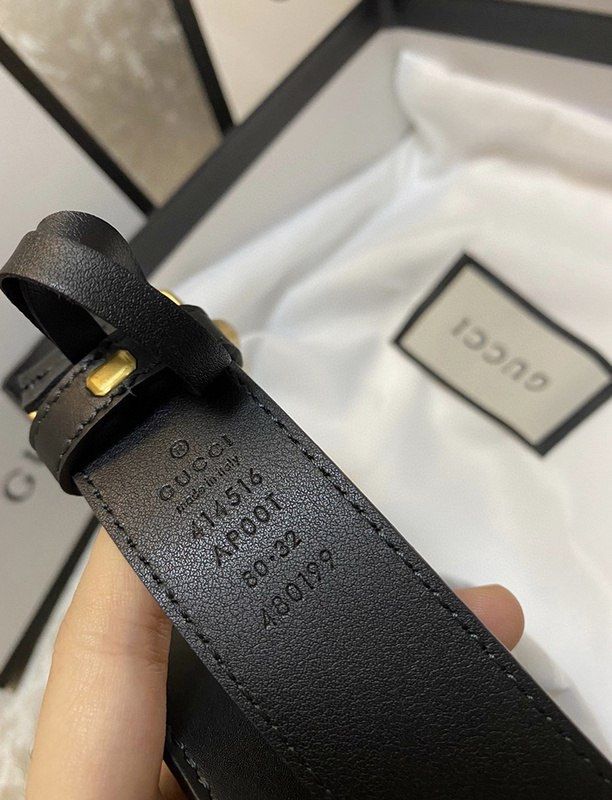 Pasek Gucci Złota Klamra