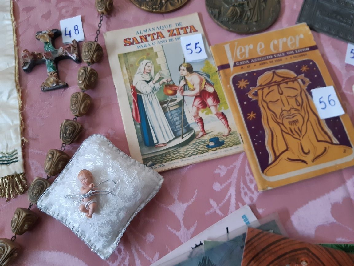 Artigos antigos religiosos vintage lote 3