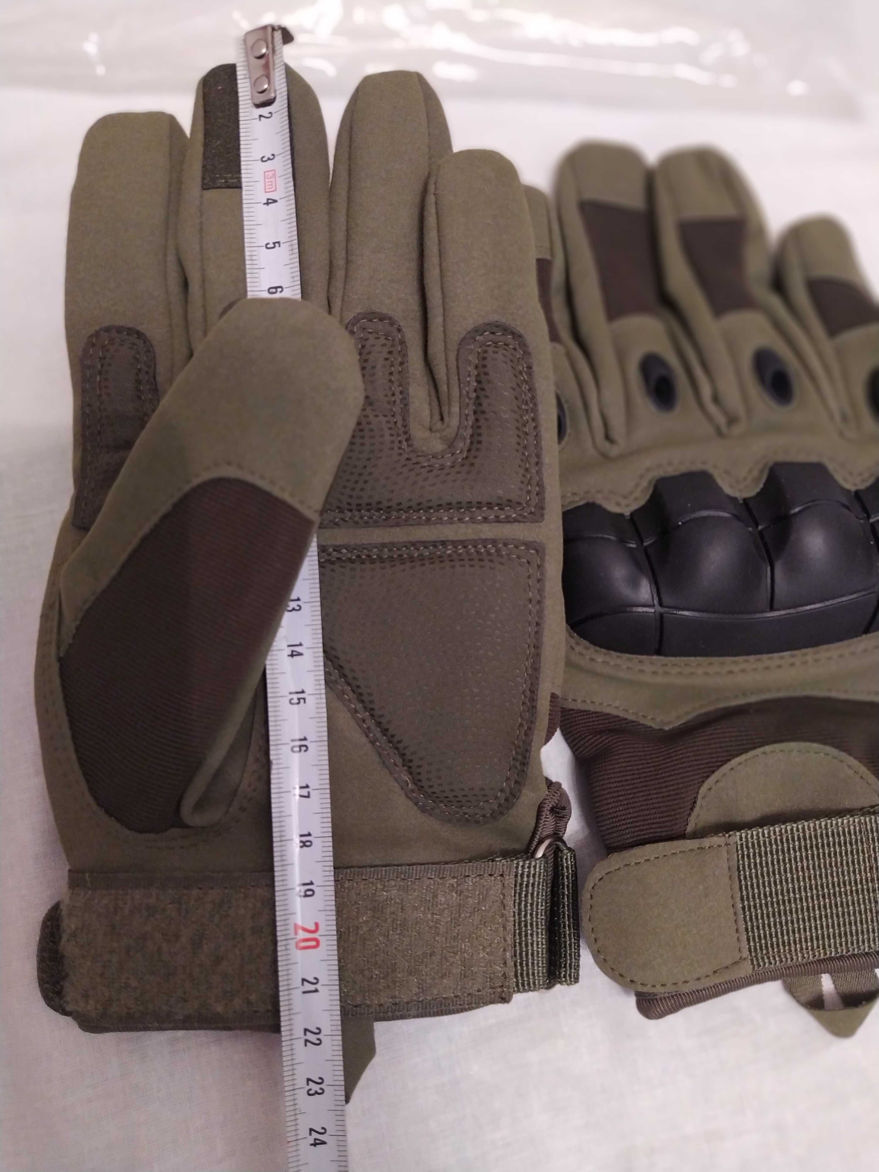 Продам новые Тактические перчатки военные полнопалые зеленые размер L,