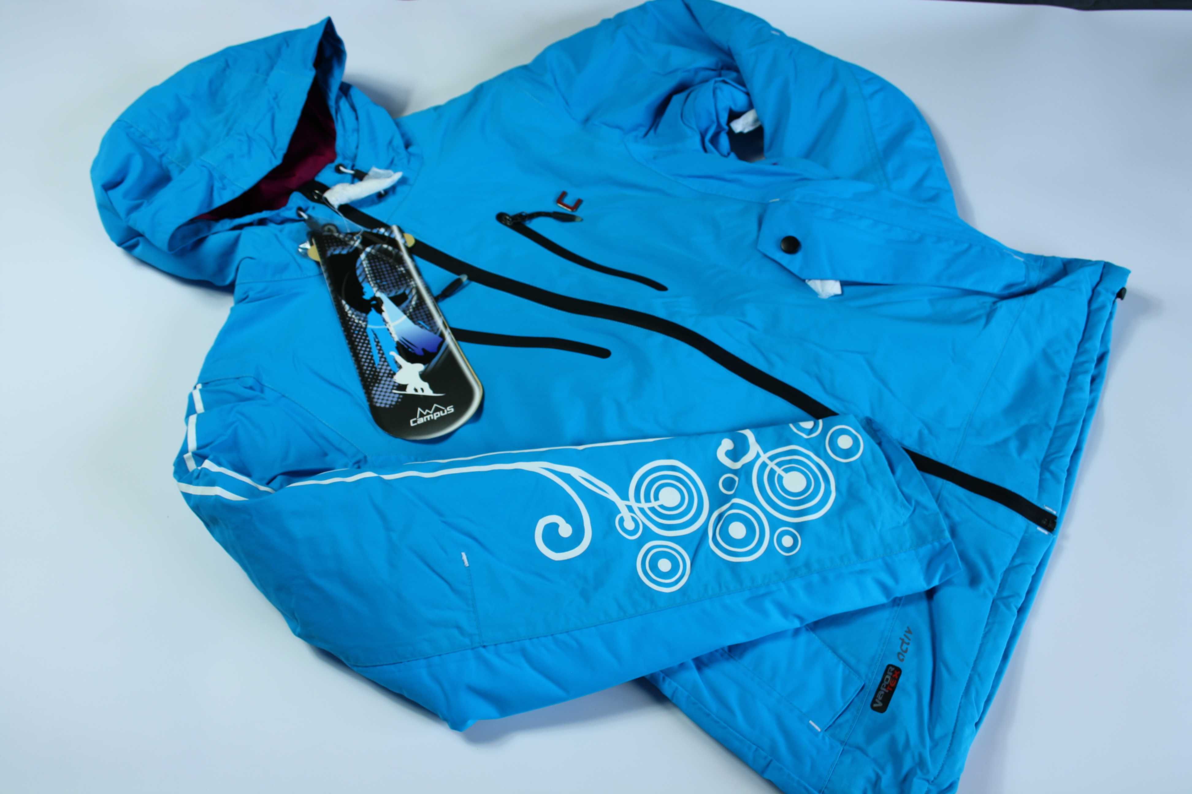 kurtka damska snowboardowa Campus WIRGINIA turkusowy r. M/38
