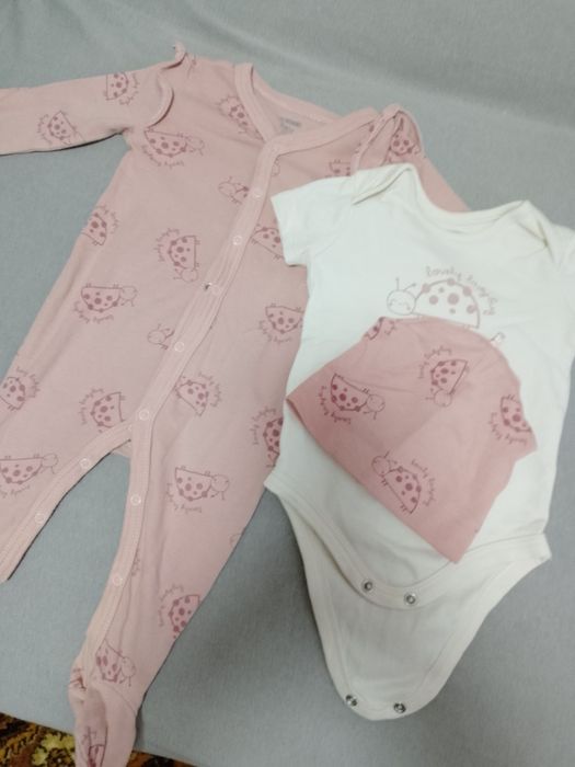 Набір 3. Чоловічок, боді та шапочка. Зріст 68