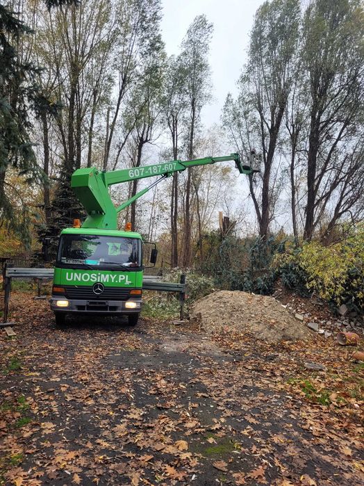Usługi podnośnikiem koszowym.kosz .zwyzka .wynajme podnasnika