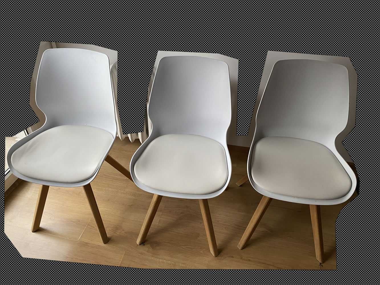 krzesło Jysk Kastrup, 3 sztuki, stan bardzo dobry