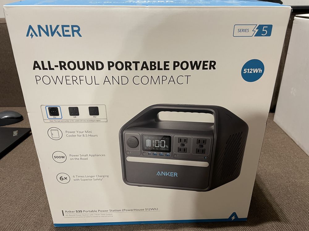 Зарядна станція Anker 535 PowerHouse – 512Wh | LiFePO4