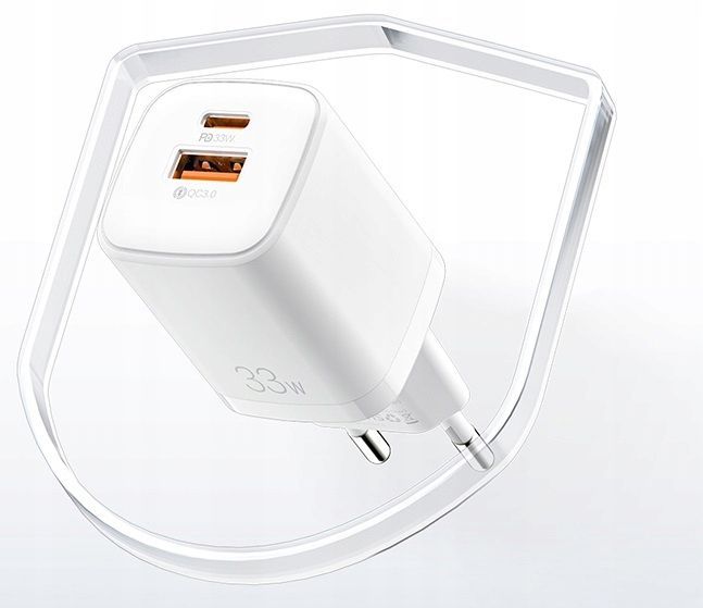 Mocna Szybka Ładowarka Sieciowa Usb-C Typ C Usb 33W Qc3.0 Pd Zasilacz