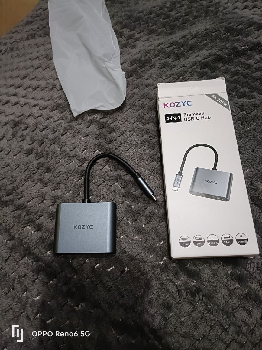 ADAPTER podwójny HDMI na USB-C marki Kozyc