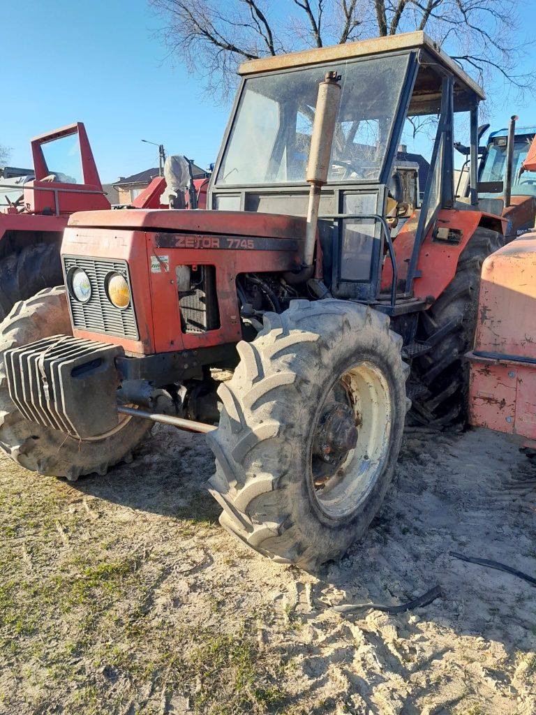 Zetor 7745 części napęd silnik skrzynia koła most obciążniki itp cały