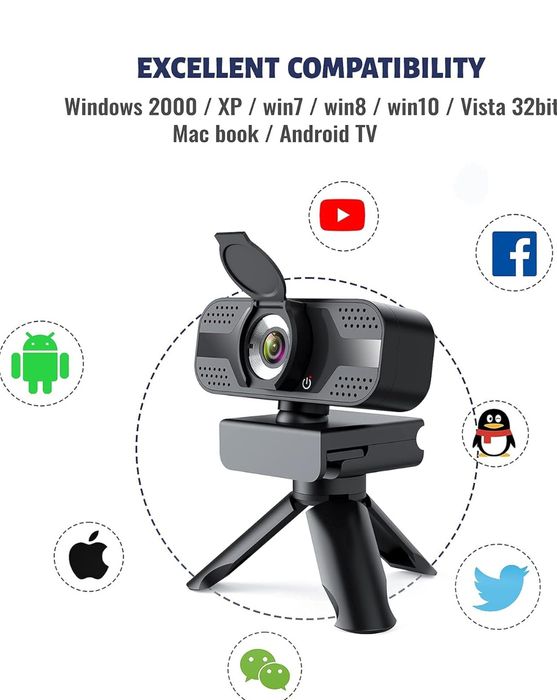 Kamera internetowa z mikrofonem 1080p Full HD Anvask tw-50