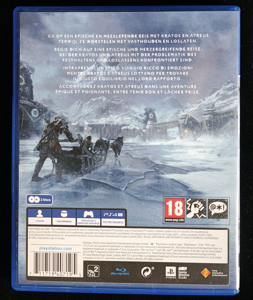 God of War Ragnarok PL na PS4 i PS5 Dubbing po polsku BDB stan