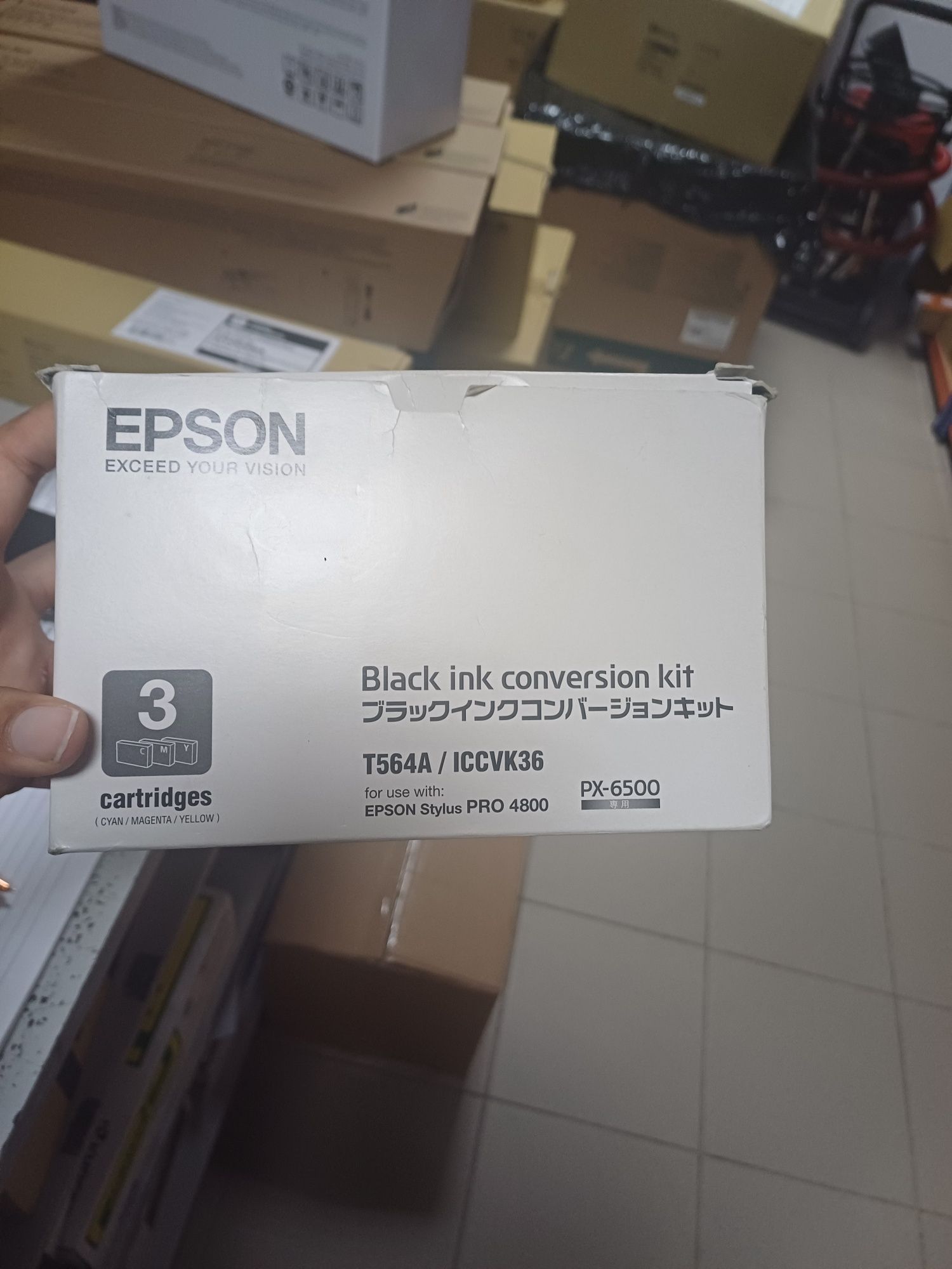 Black ink conversion kit 3 cartridges