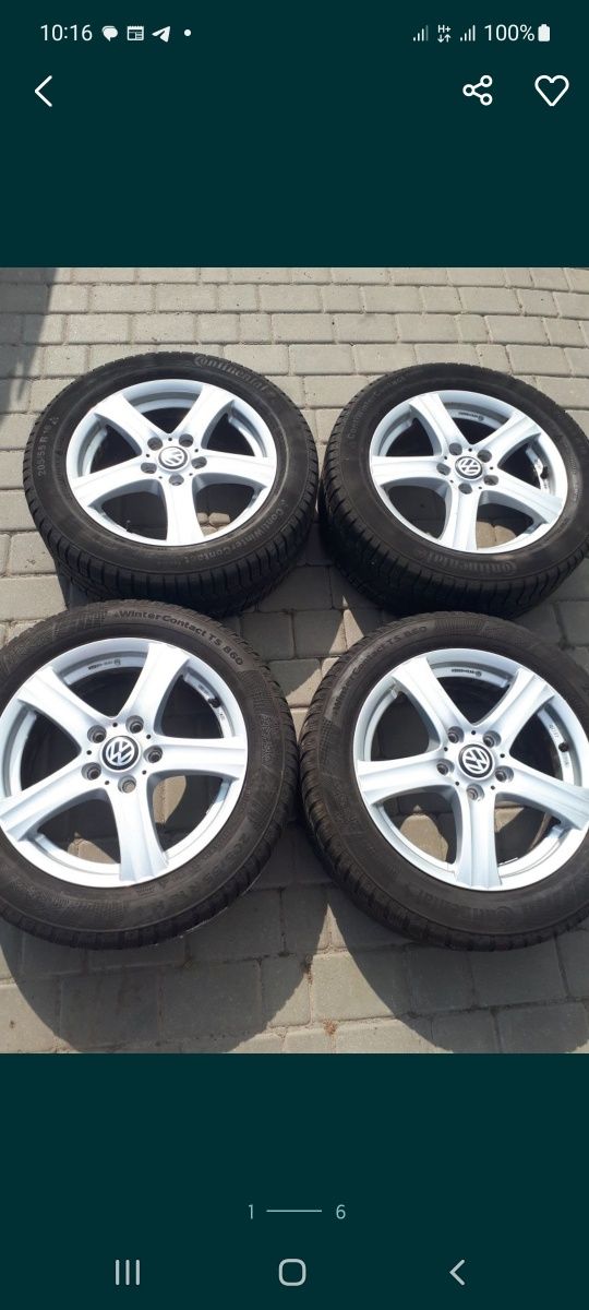 диски wolkswagen getta touran golf 5 golf 6 skoda A5 passat 5×112 R16