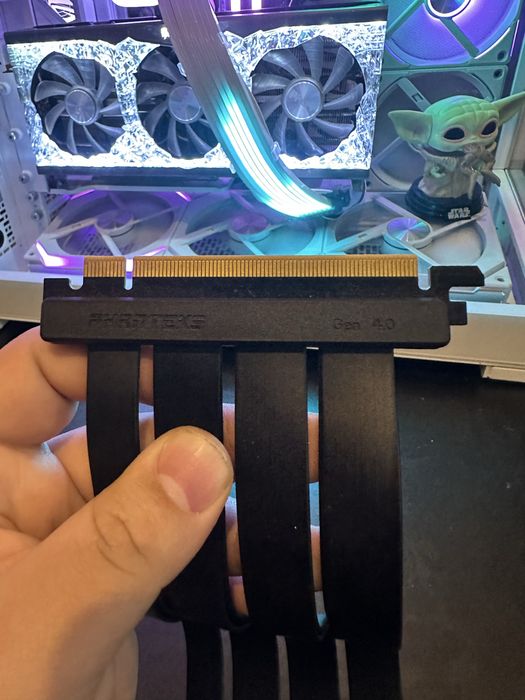 Riser Райзер Phanteks Gen4 pci-e 4.0 на 20 см 90 градусів