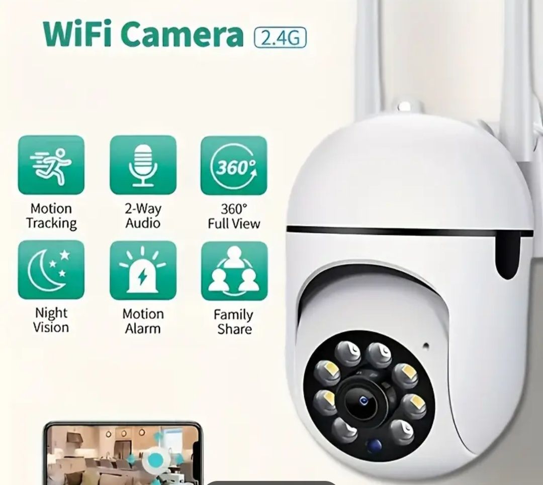Kamera zewnętrzna 1080p 2.4ghz Nowa