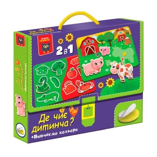 Розвивальна гра з липучками Vladi Toys Де чиє дитинча?