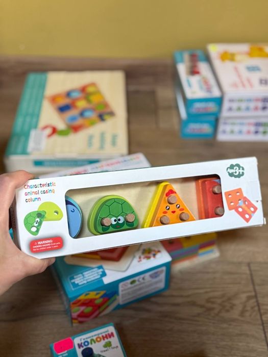 Дитячі сортери з дерева