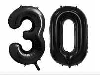 Balony 30 Urodziny Czarne