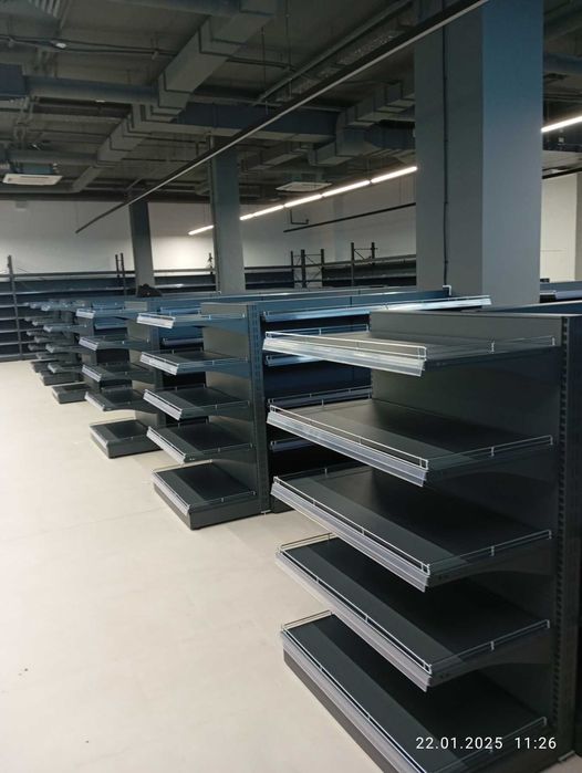 Торговые стеллажи. Стелаж. Касса. Витрины. Хлебные, кондитерские полки