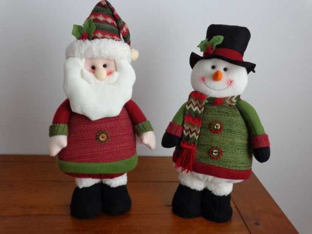 Pai Natal e Boneco de Neve