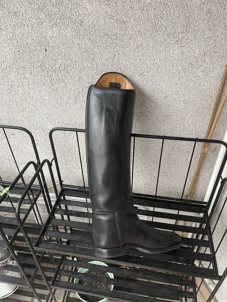 Oficerki jeździeckie czarne Königs 4 1/2 37 1/3 24,5cm ujeżdżeniowe