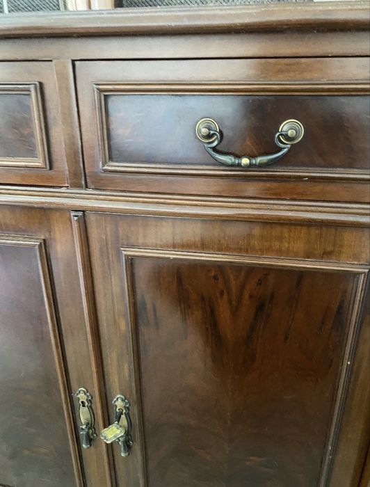 Consola madeira com portas & gavetas