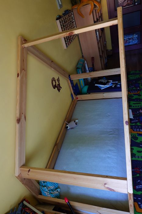 Łóżko domek + materac 160x80 BunnyBeds