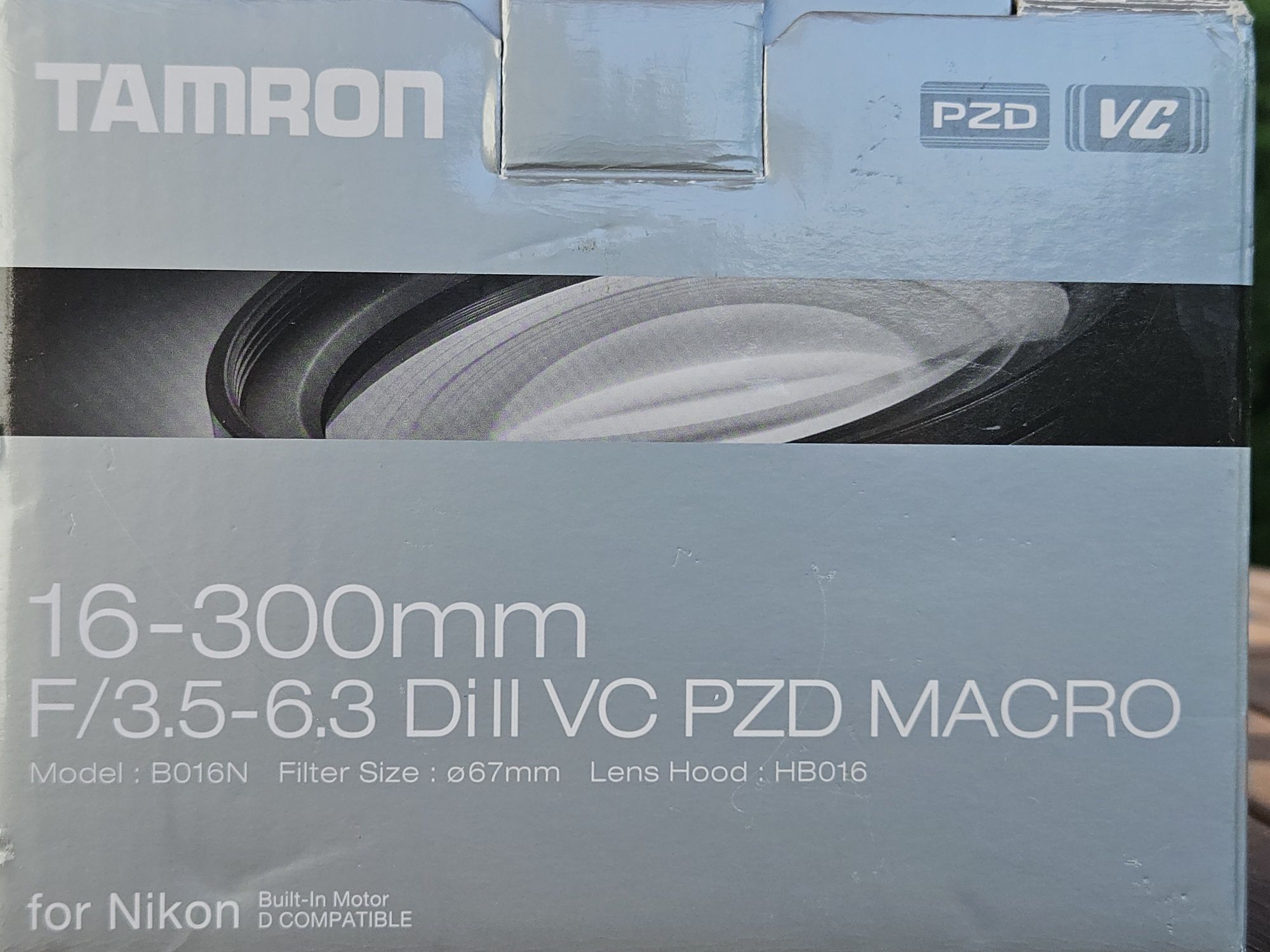 Tamron 16-300 F/3,5-6.3 Di II VC PZD Macro Nikon F