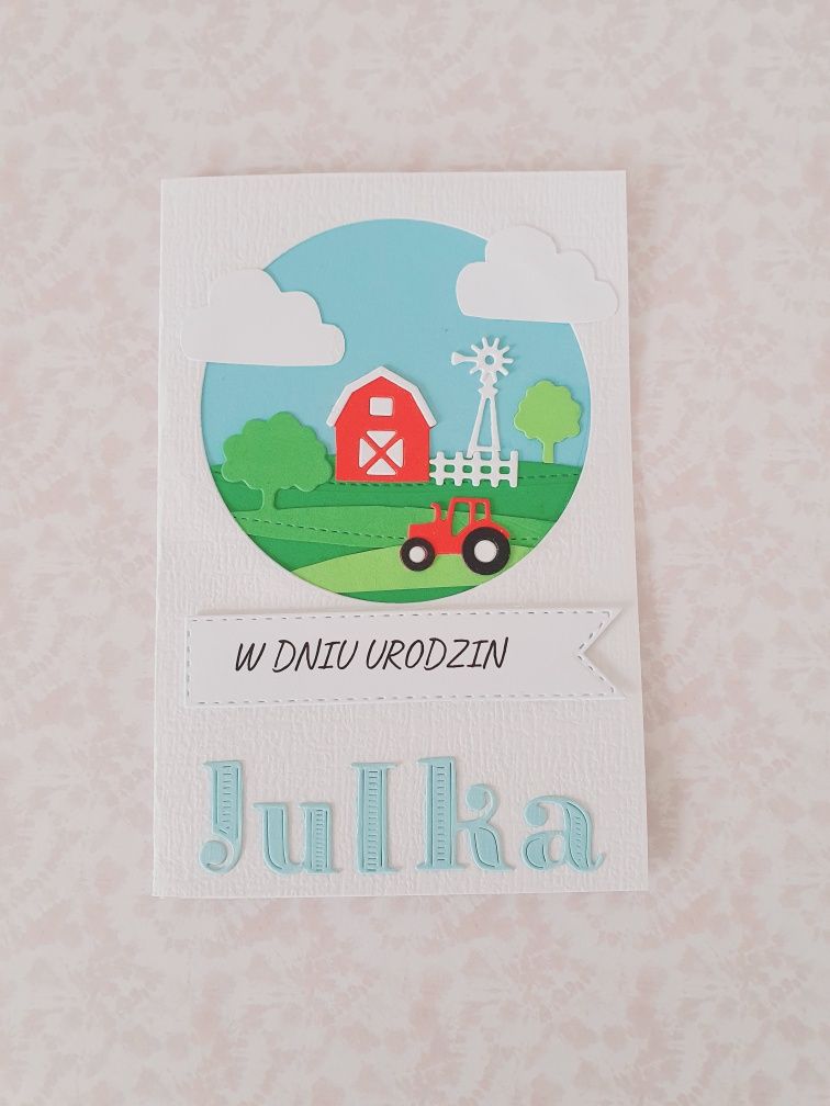 Kartka urodzinowa dla chłopca dziewczynki diy scrapbooking