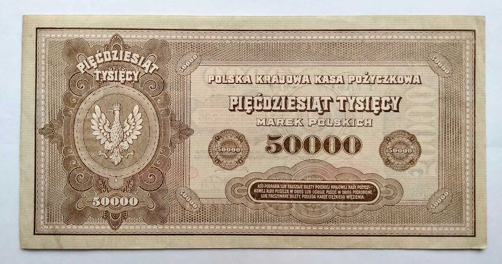 50000 marek polskich 1922 - seria Y - stan 2- ...ładny
