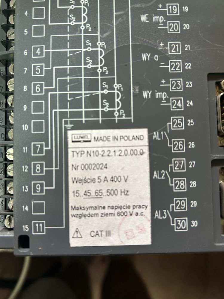 Lumel N10 analizator pracy sieci 3-fazowej