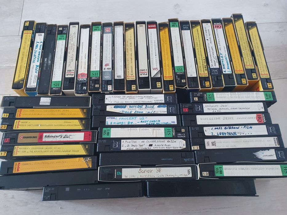 Kasety VHS do nagrywania i kolekcji